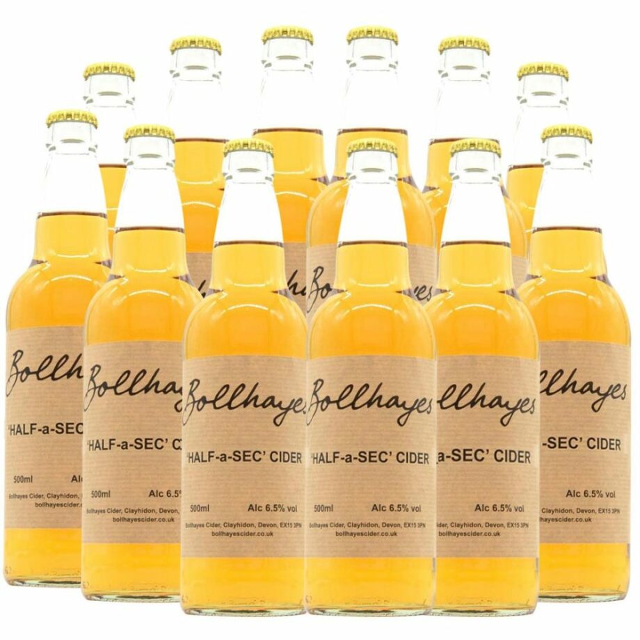 12 x 500ml Bottles Bollhayes Half-a-Sec Still Cider