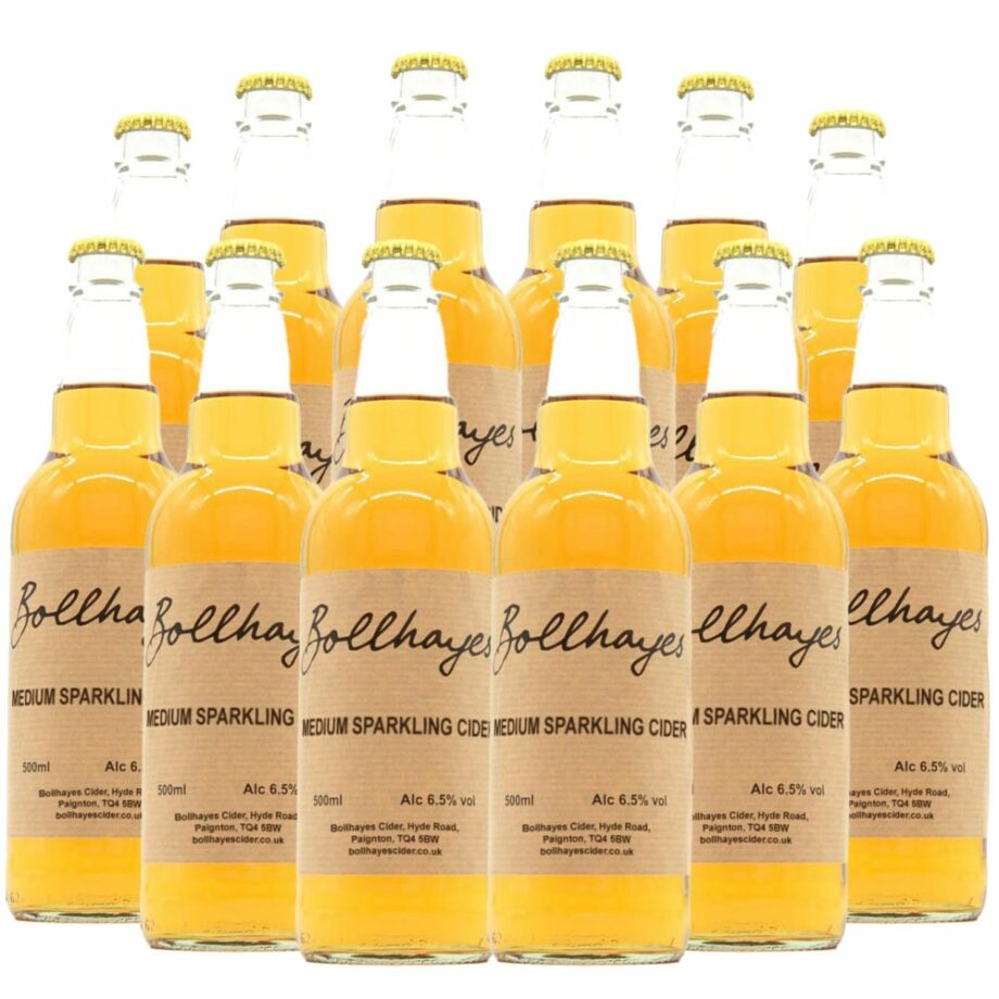 12 x 500ml Bottles Bollhayes Medium Sparkling Cider